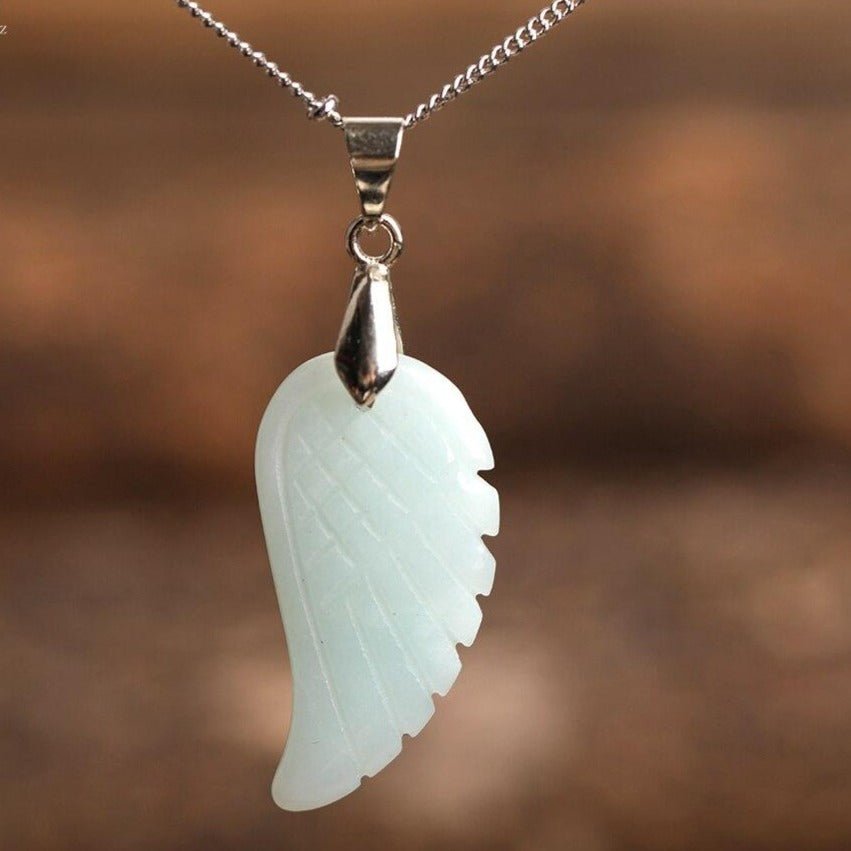 "Light Wing" Pendant in Natural Stone