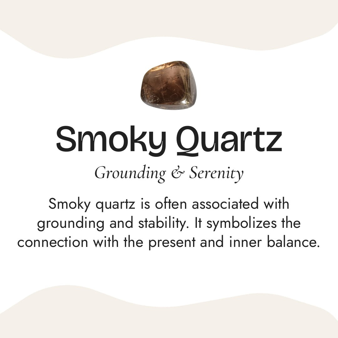 "Solar Energy" Bracelet in Smoky Quartz, Tiger's Eye & Golden Rutilated Quartz