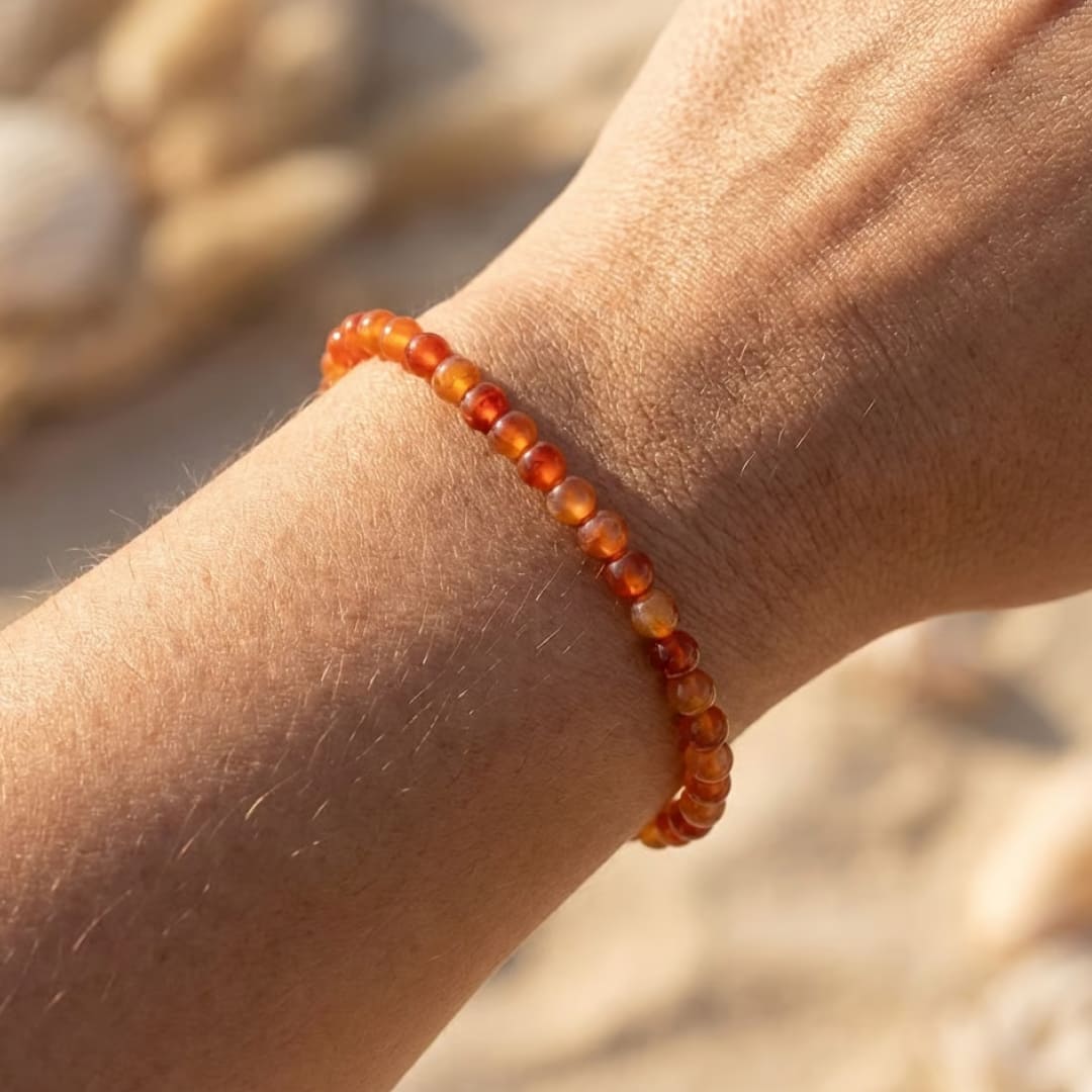 Fine 4 mm Stone Bead Bracelet