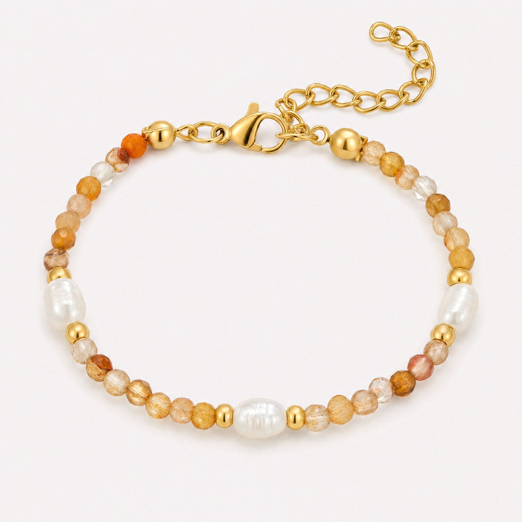 Agata Bead Bracelet