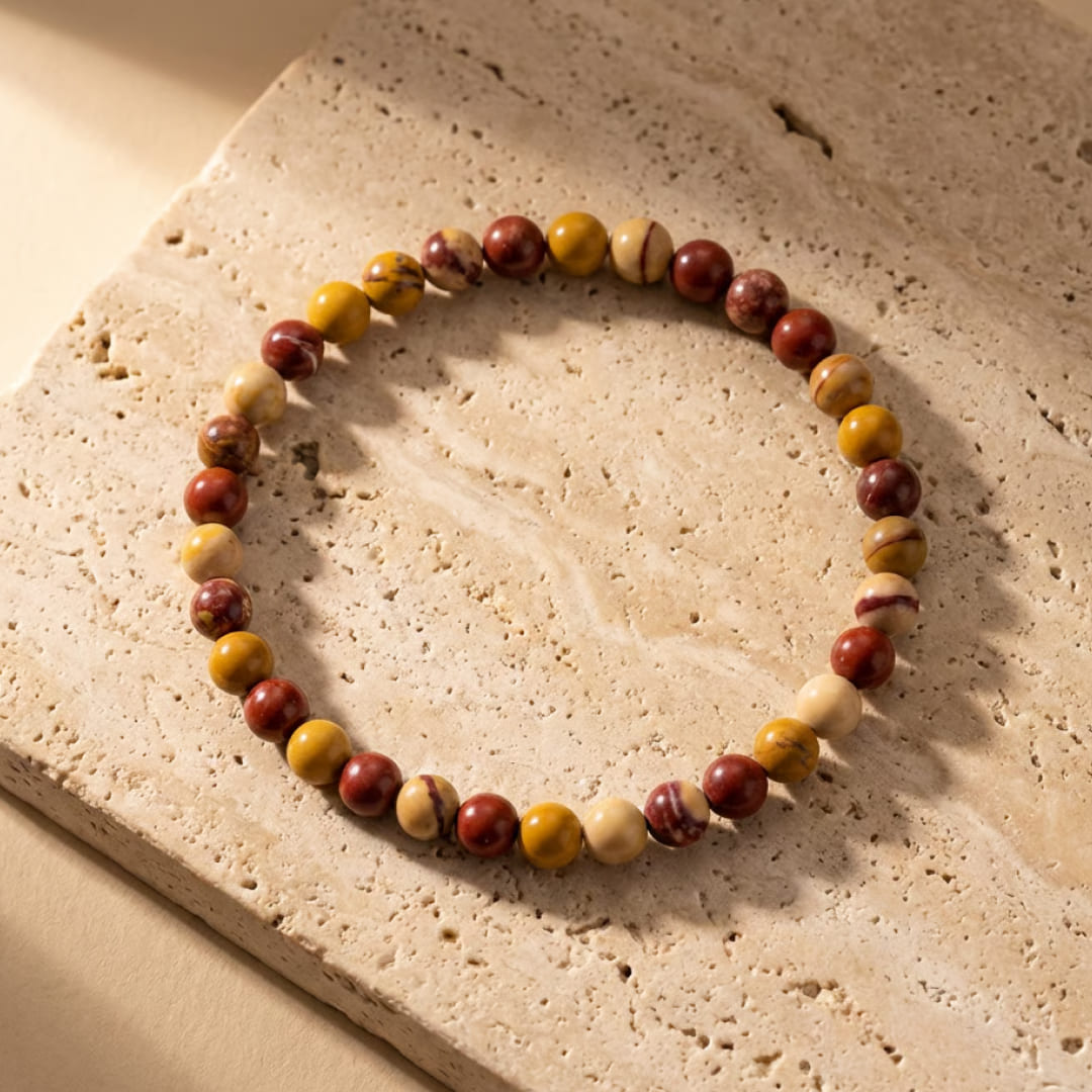 Fine 4 mm Stone Bead Bracelet