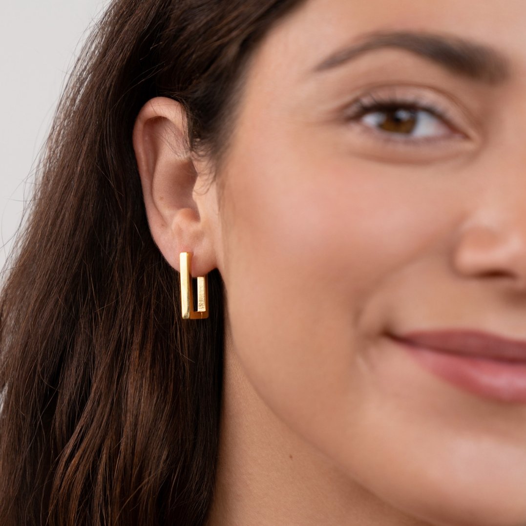 Tecla Rectangle Hoops