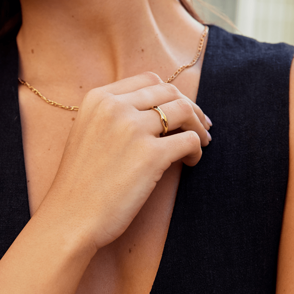 Luana Bold Wave Ring