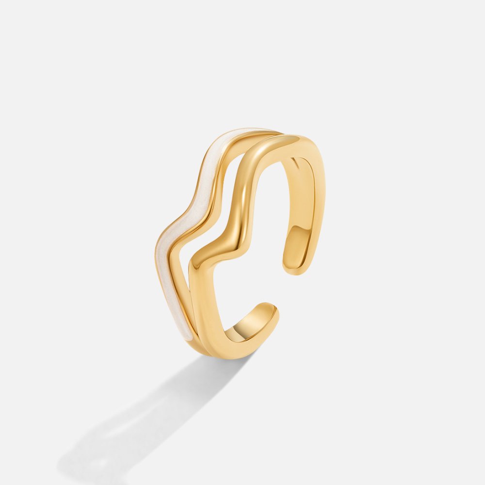 Delfina Double Wave Ring