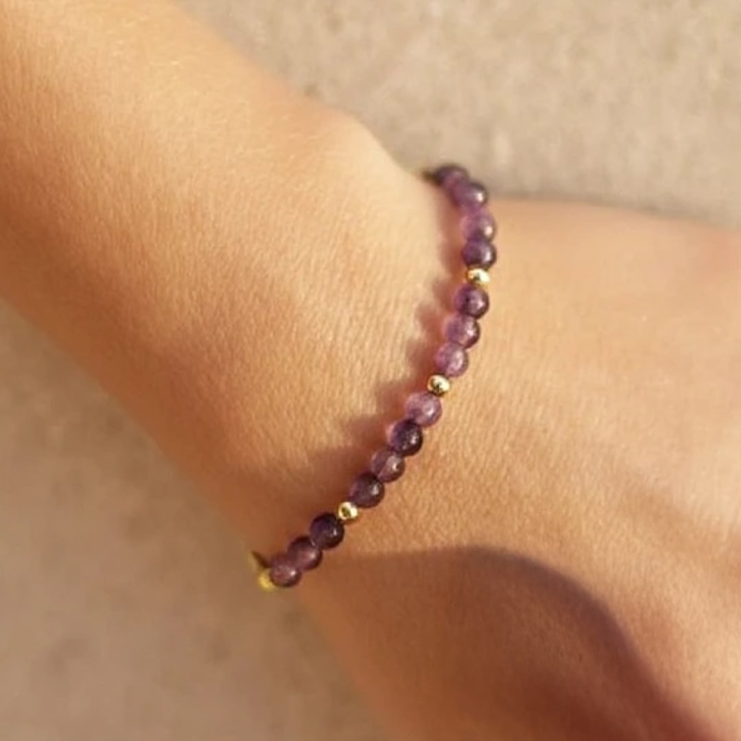 "Birth Month" Bracelet in Natural Stone
