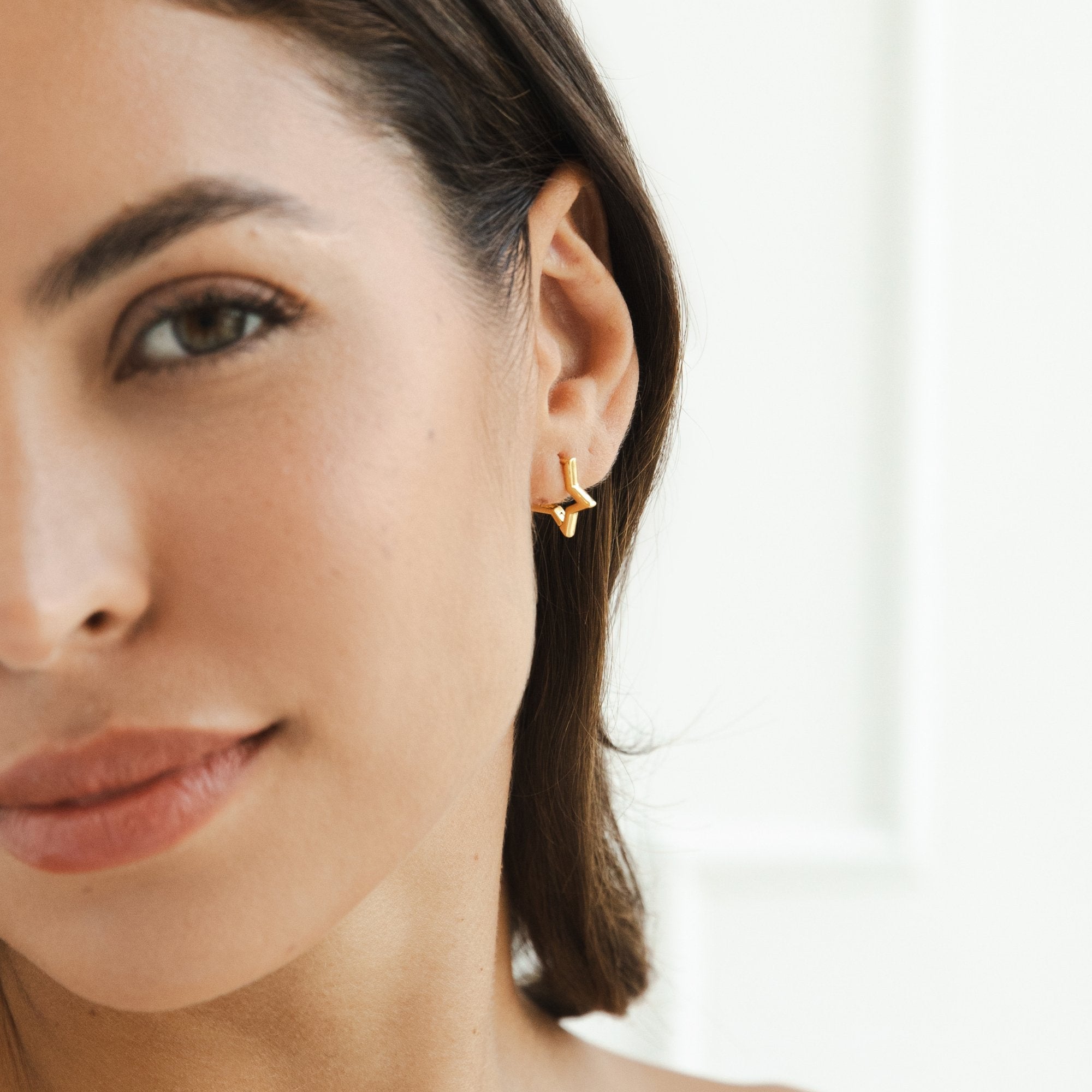 Stellina Star Hoops