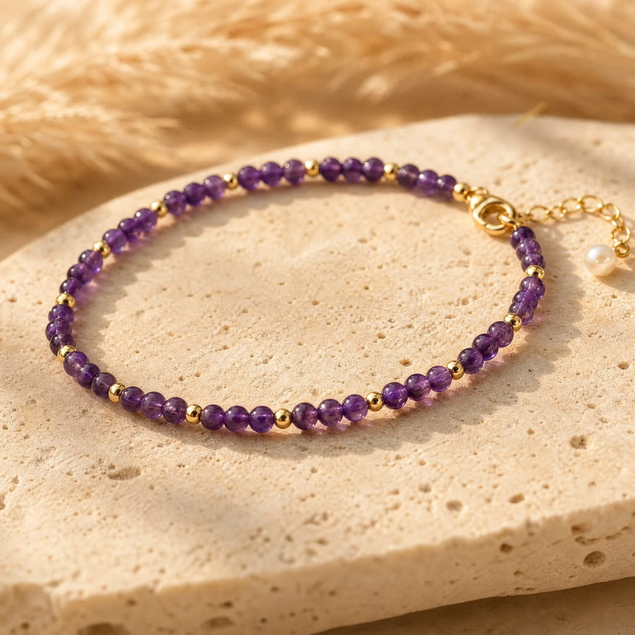 "Birth Month" Bracelet in Natural Stone