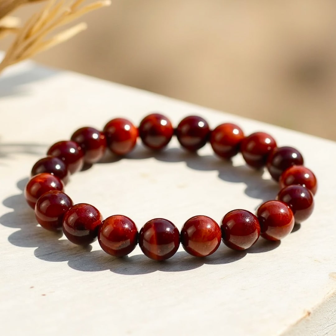 "Earthly Shield" Bracelet in Bull's Eye