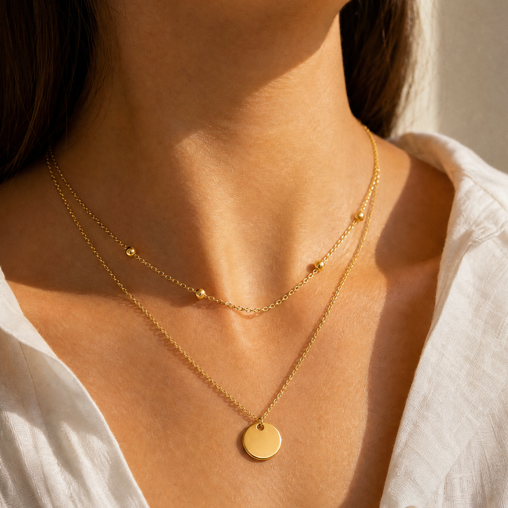 Serena Disc Necklace
