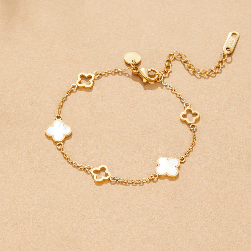 Viola Clover Bracelet