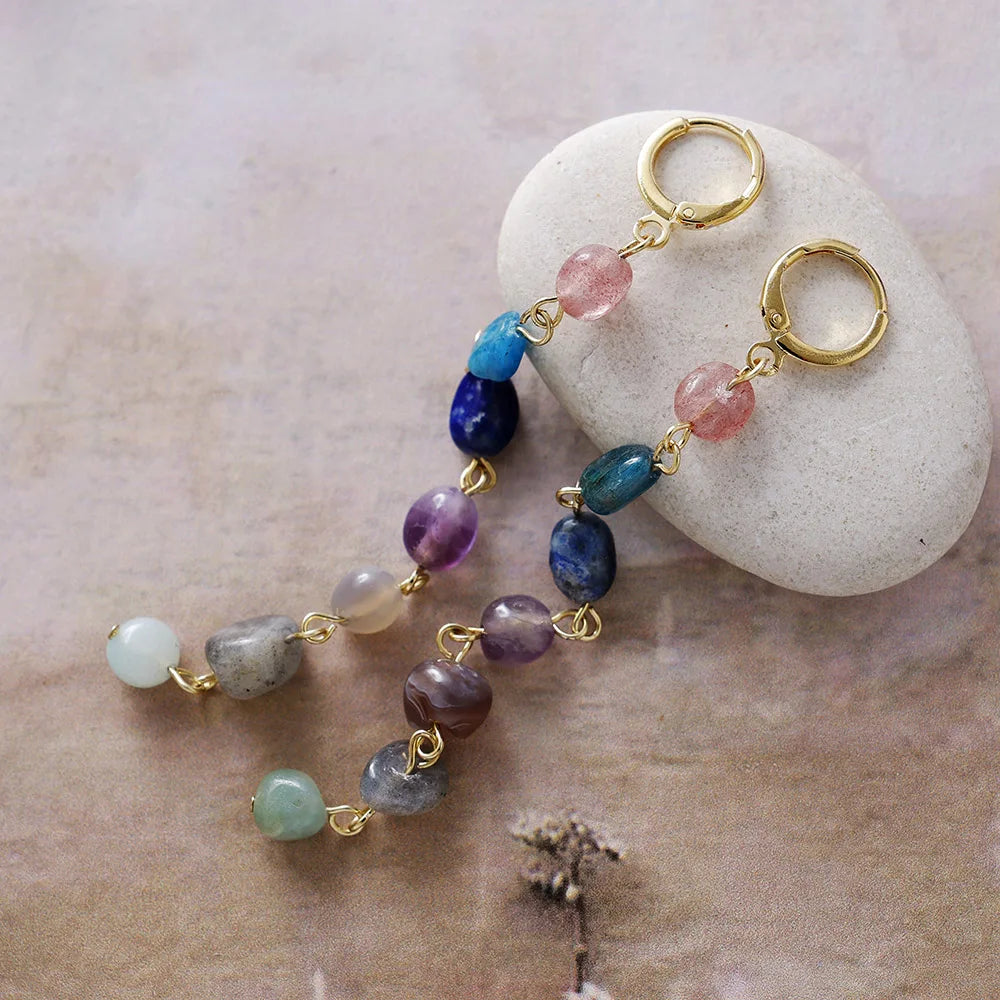 "Cascade of the Seven Colors" Earrings