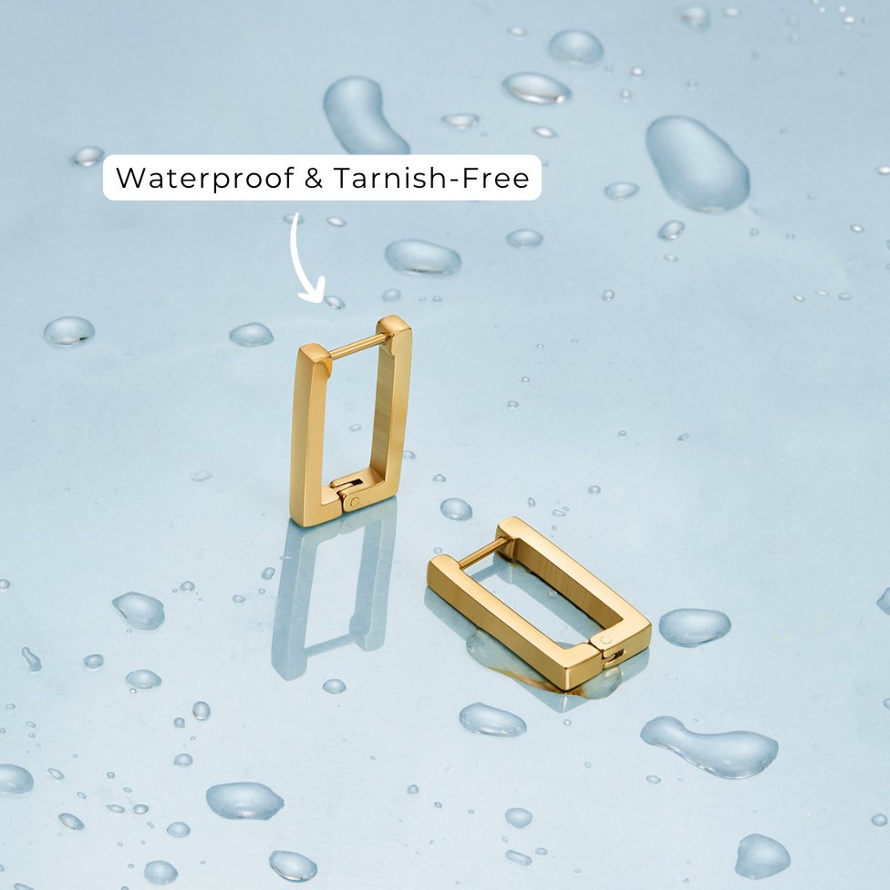 Tecla Rectangle Hoops