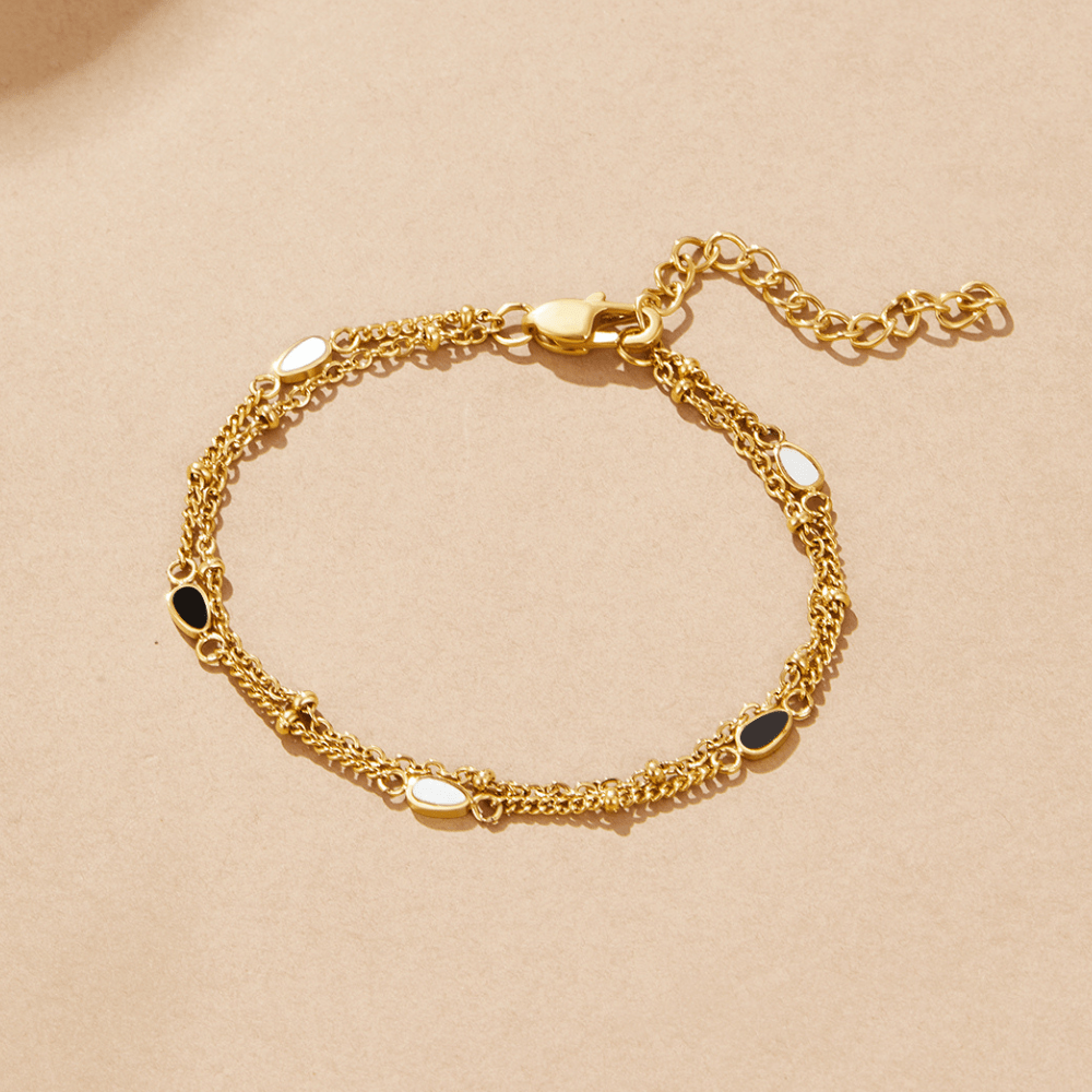 Maura Layered Stone Bracelet