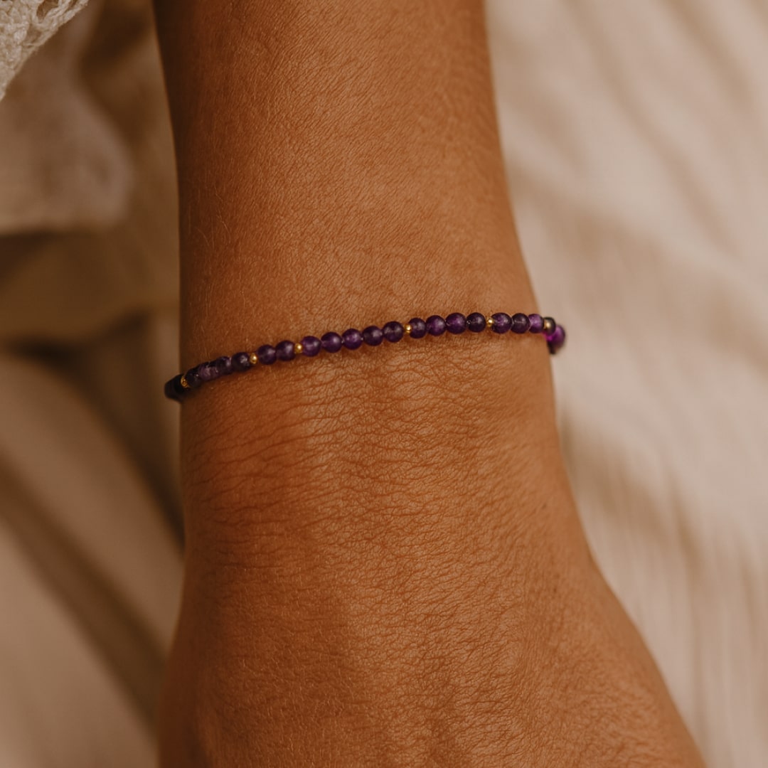 "Birth Month" Bracelet in Natural Stone