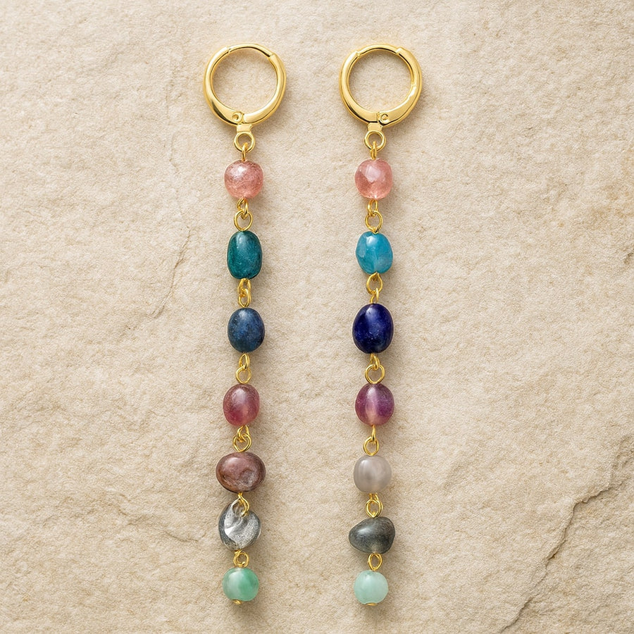 "Cascade of the Seven Colors" Earrings