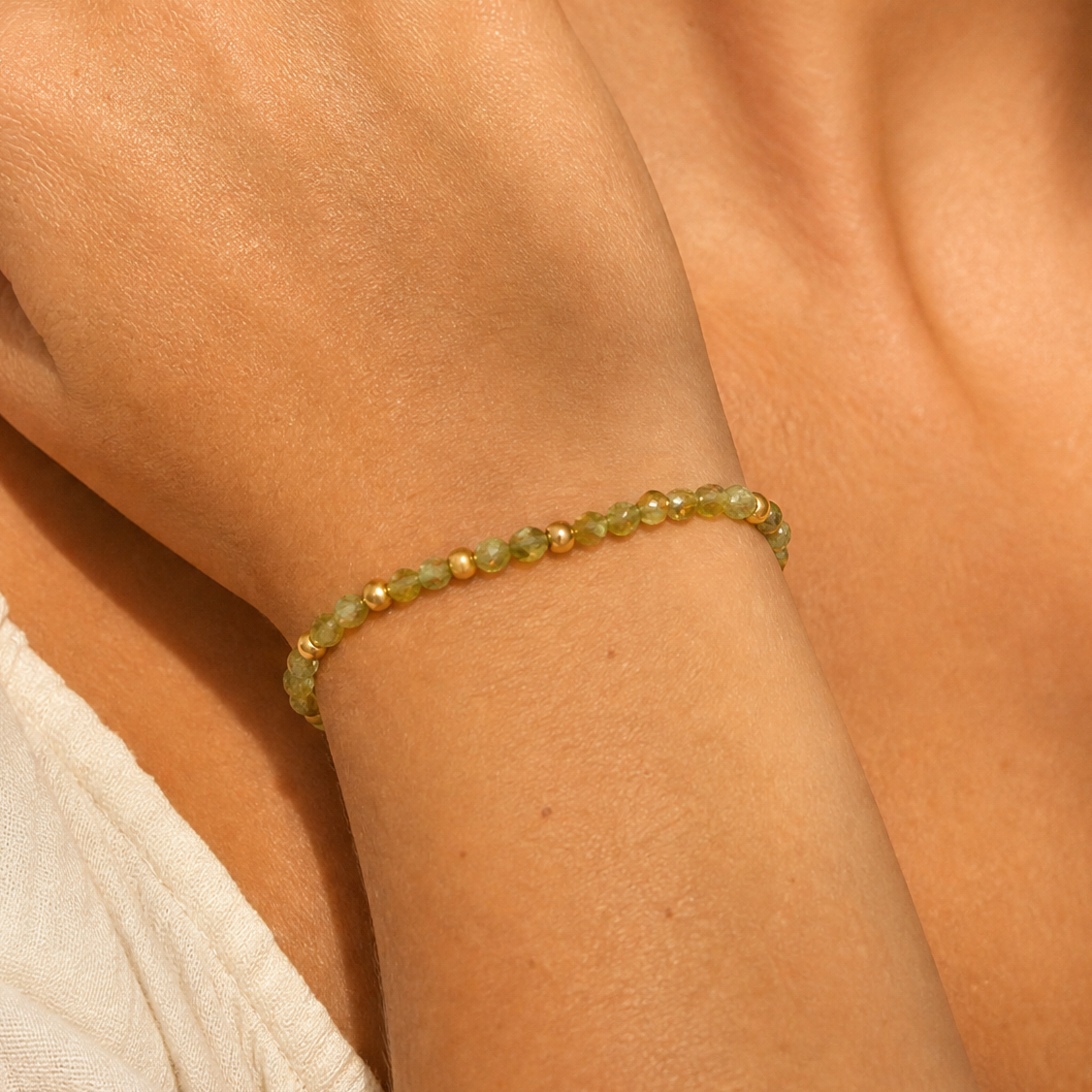 Oliva Peridot Bracelet