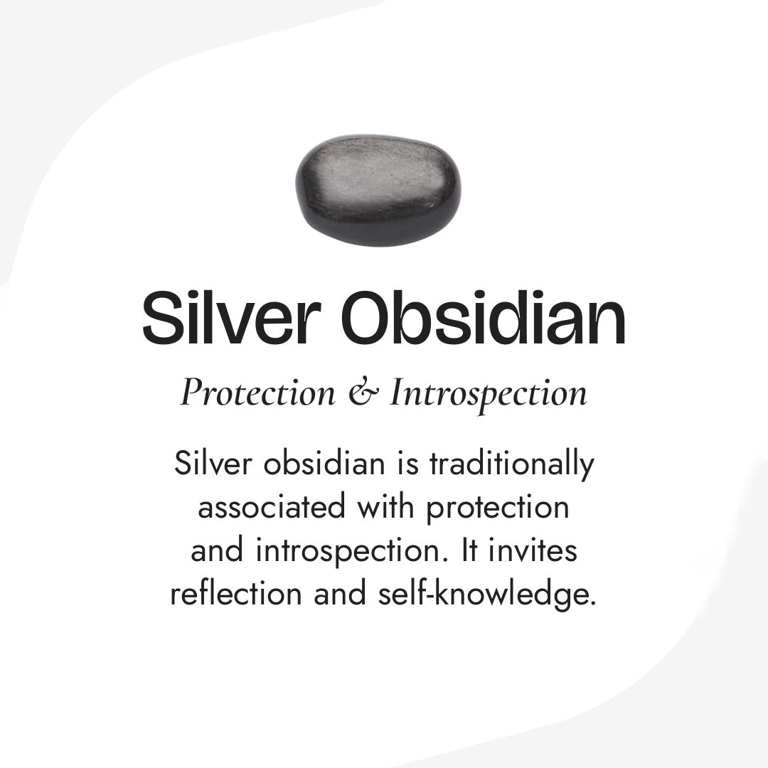 "Nocturnal Serenity" Pendant in Silver Obsidian