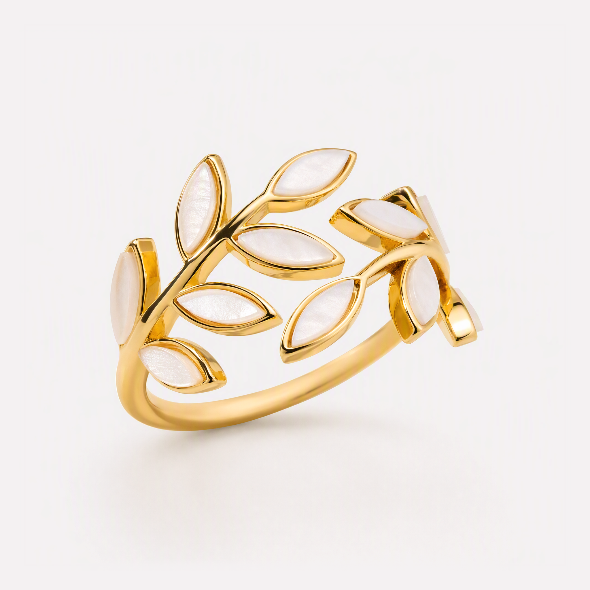 Dalia Leaf Ring