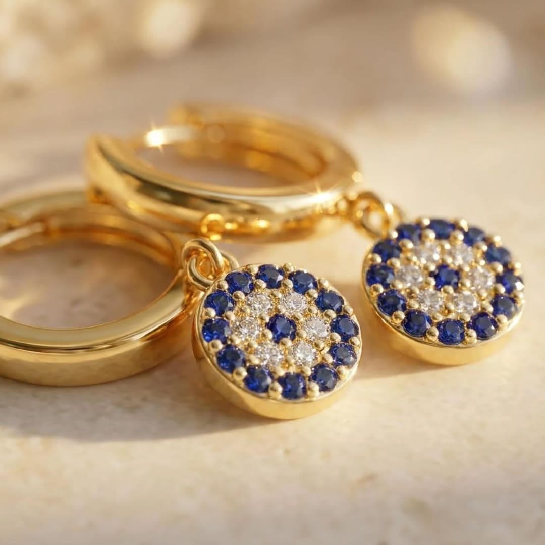 "Blue Eye" Earrings - Traditional Symbol of Protection