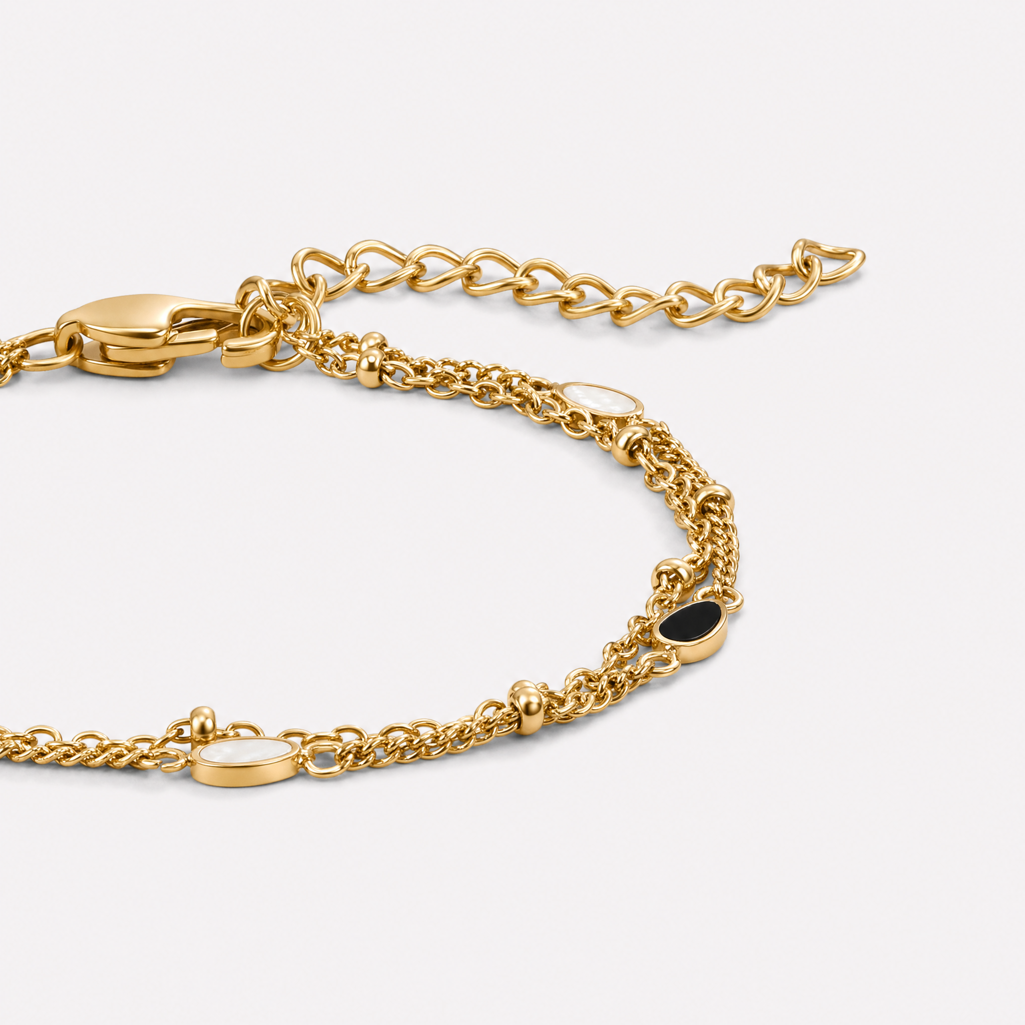 Maura Layered Stone Bracelet