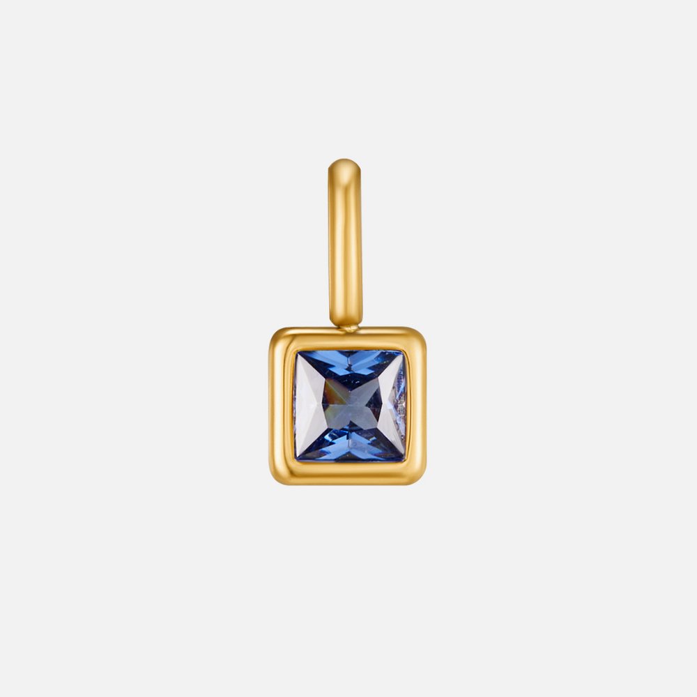 Benedetta Square Birthstone Necklace