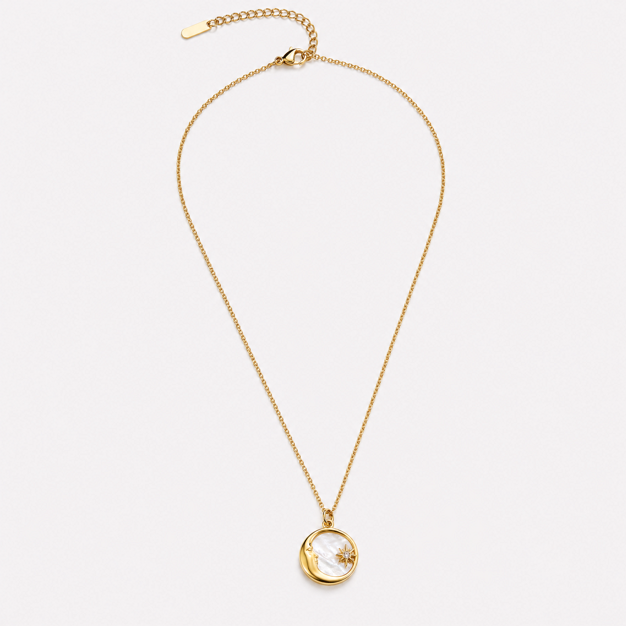 Diana Moon and Star Necklace
