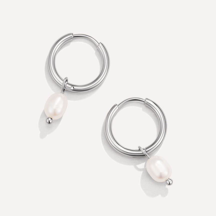 Camilla Pearl Hoops