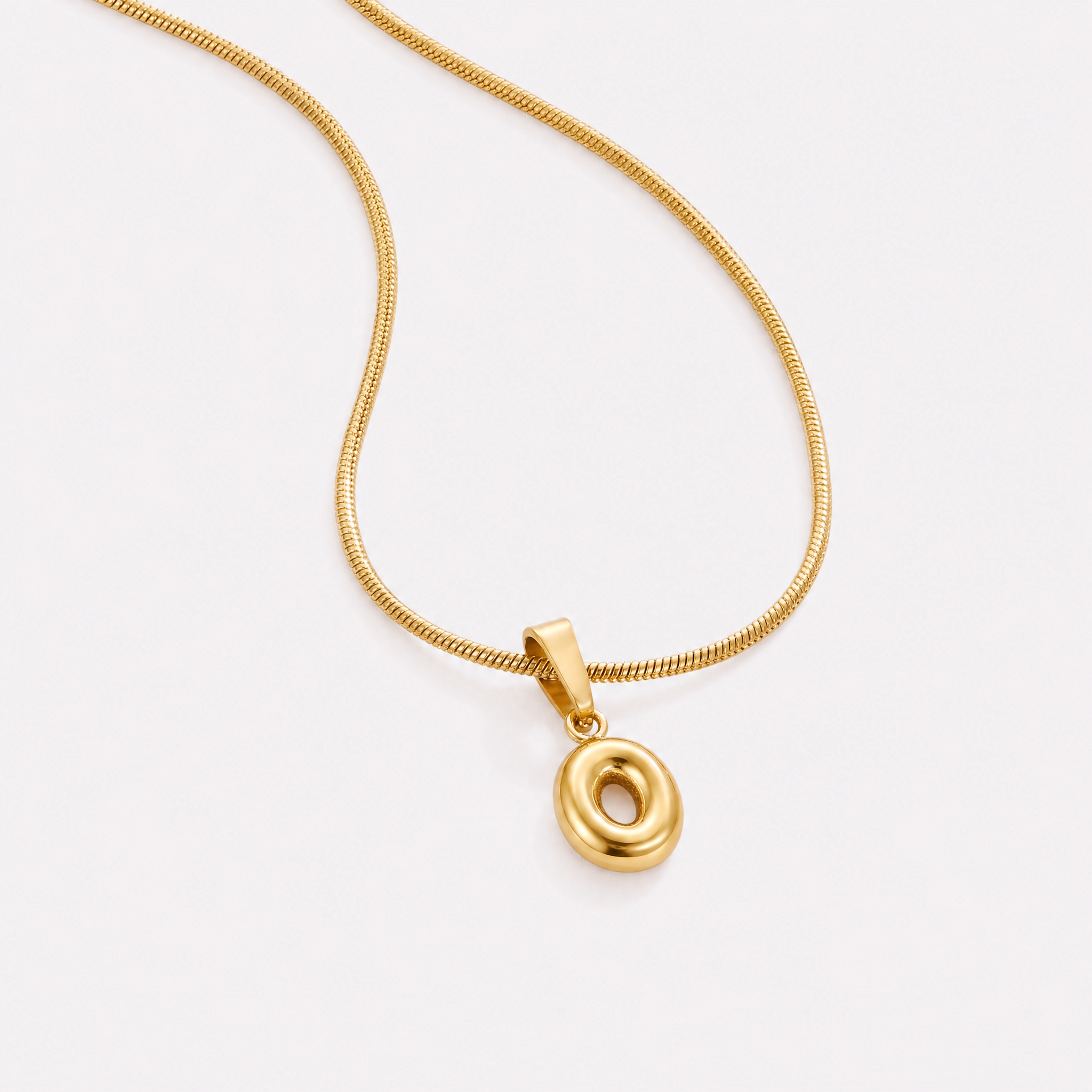 Bettina Bubble Initial Necklace