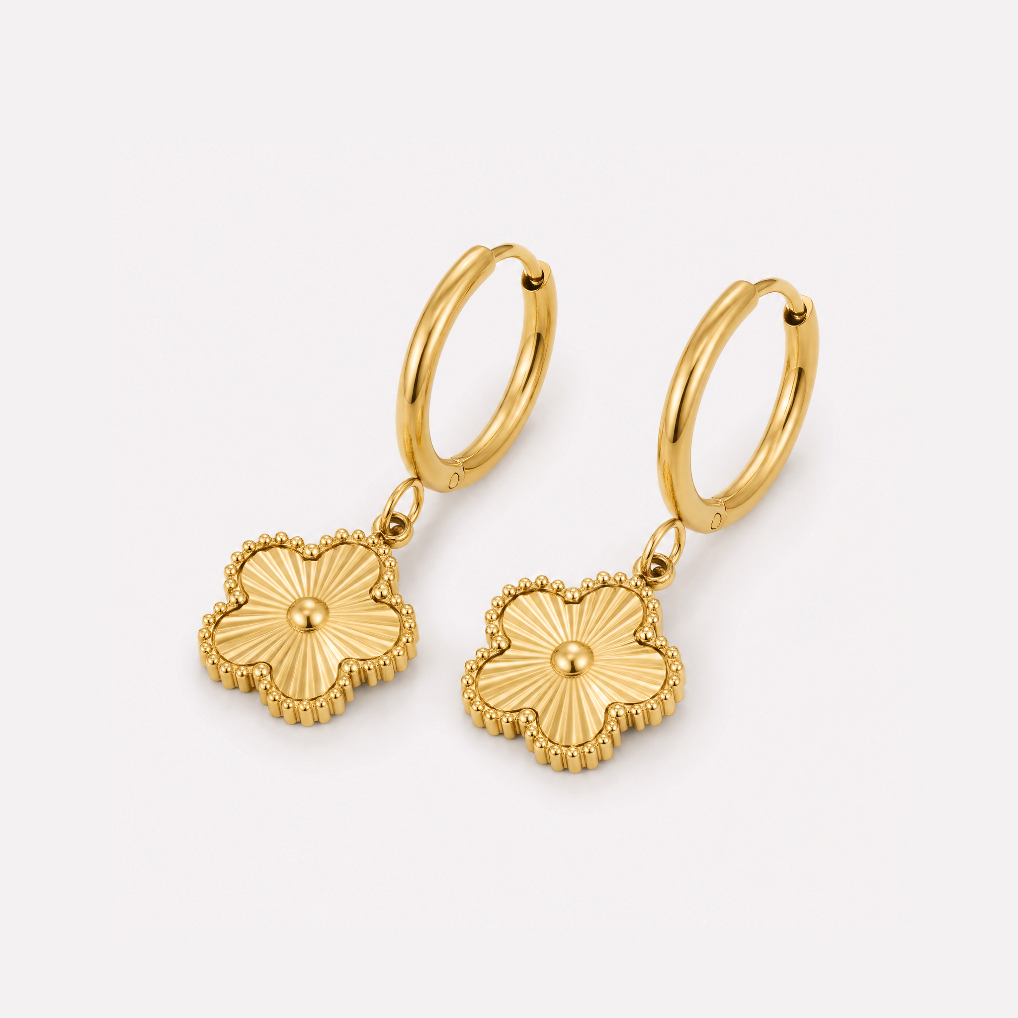 Beata Flower Hoops