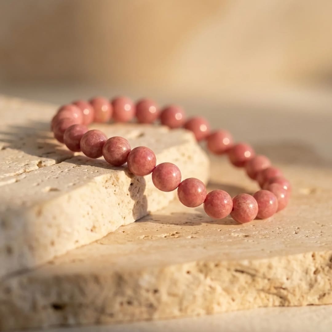 "Gentleness of the Heart" Bracelet in Rhodonite