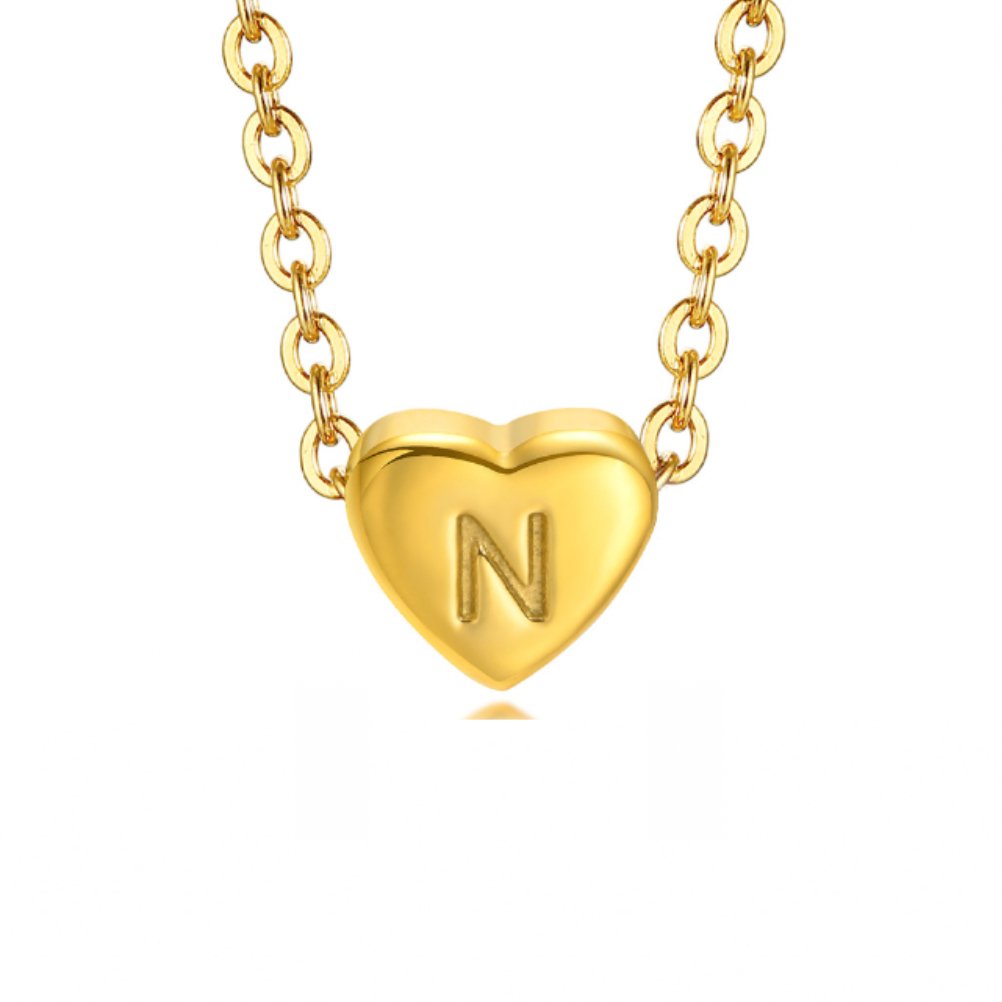 Diletta Heart Initial Bracelet