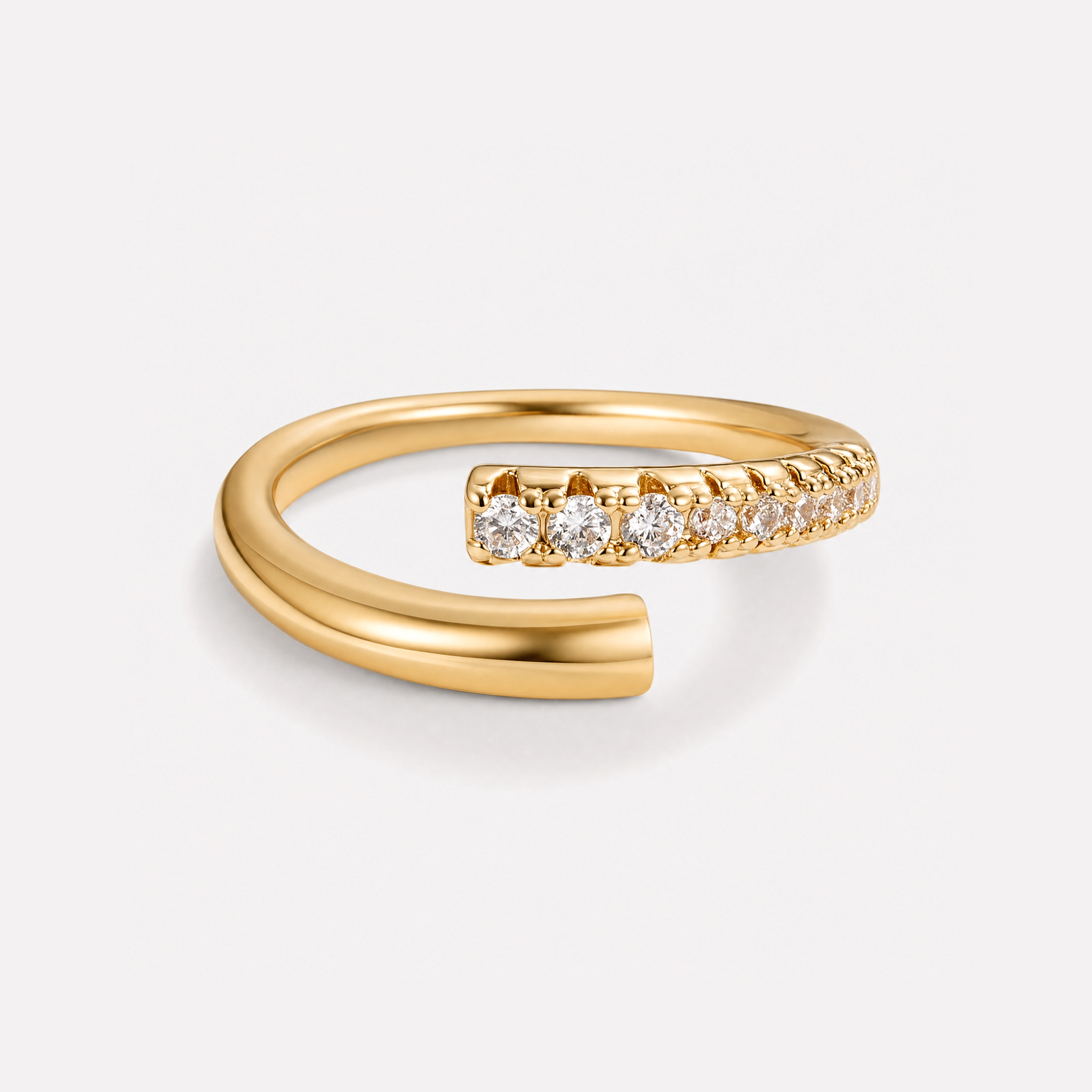 Angelica Crystal Wrap Ring