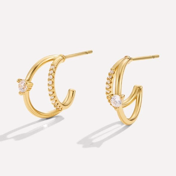 Flavia Charm Hoops