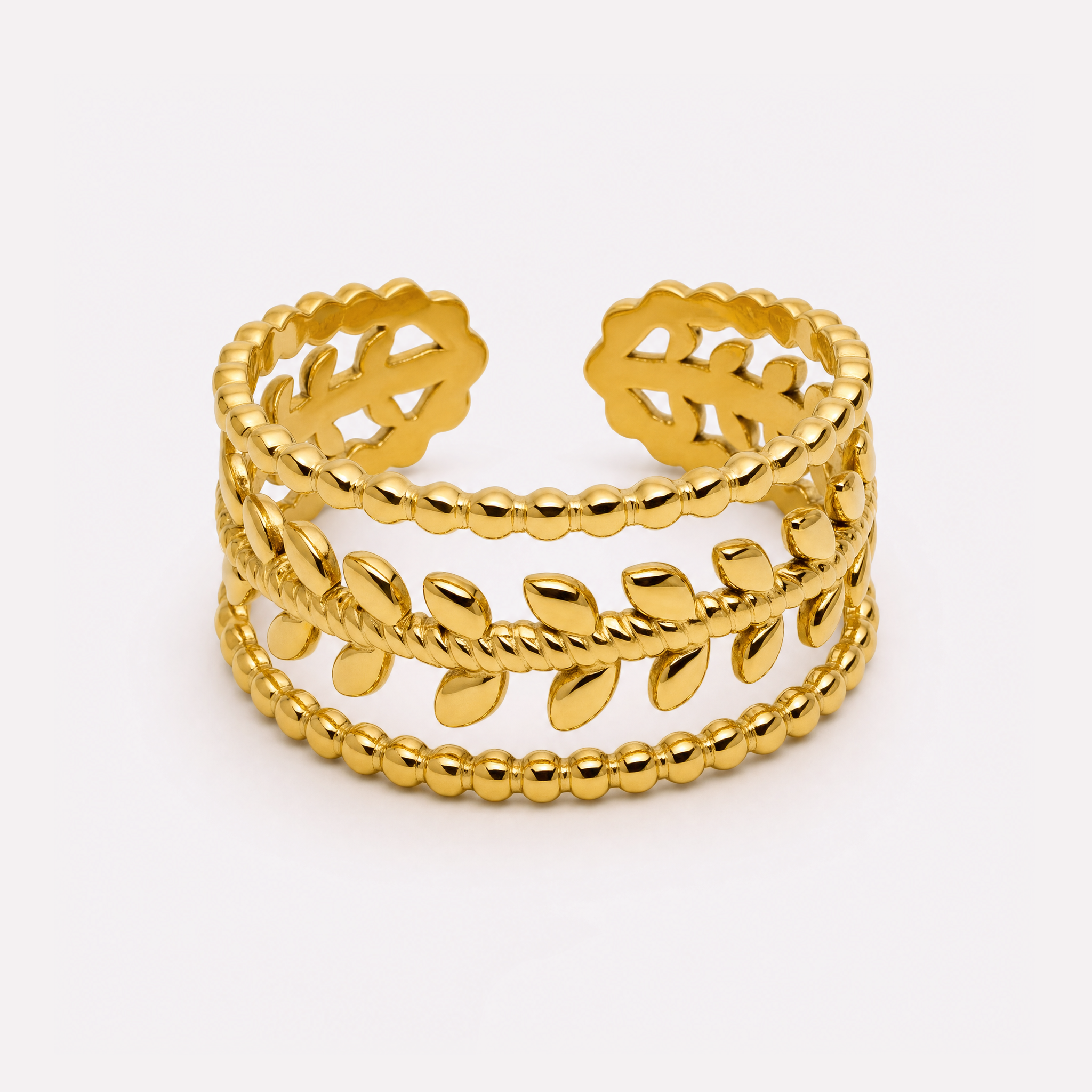 Edera Leaf Ring