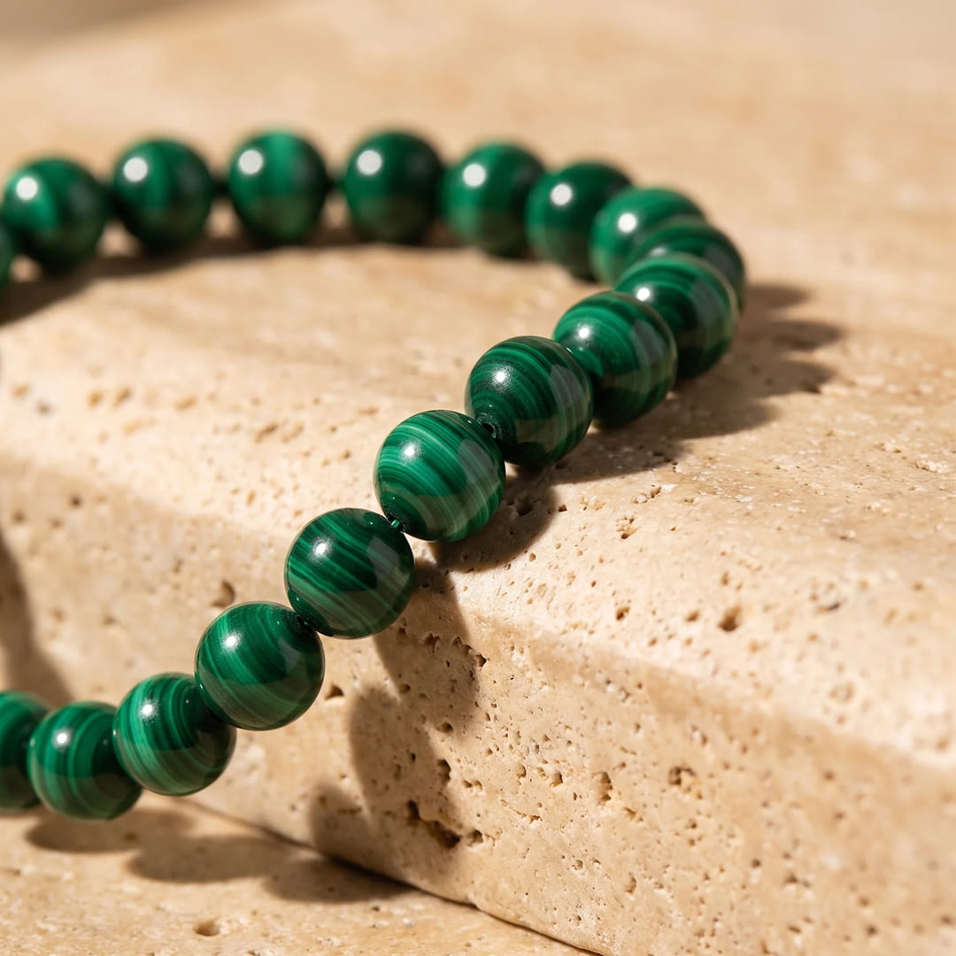 "Renewal" Bracelet in Malachite
