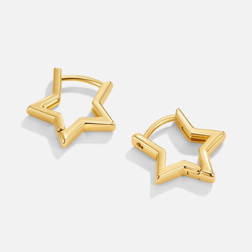 Stellina Star Hoops