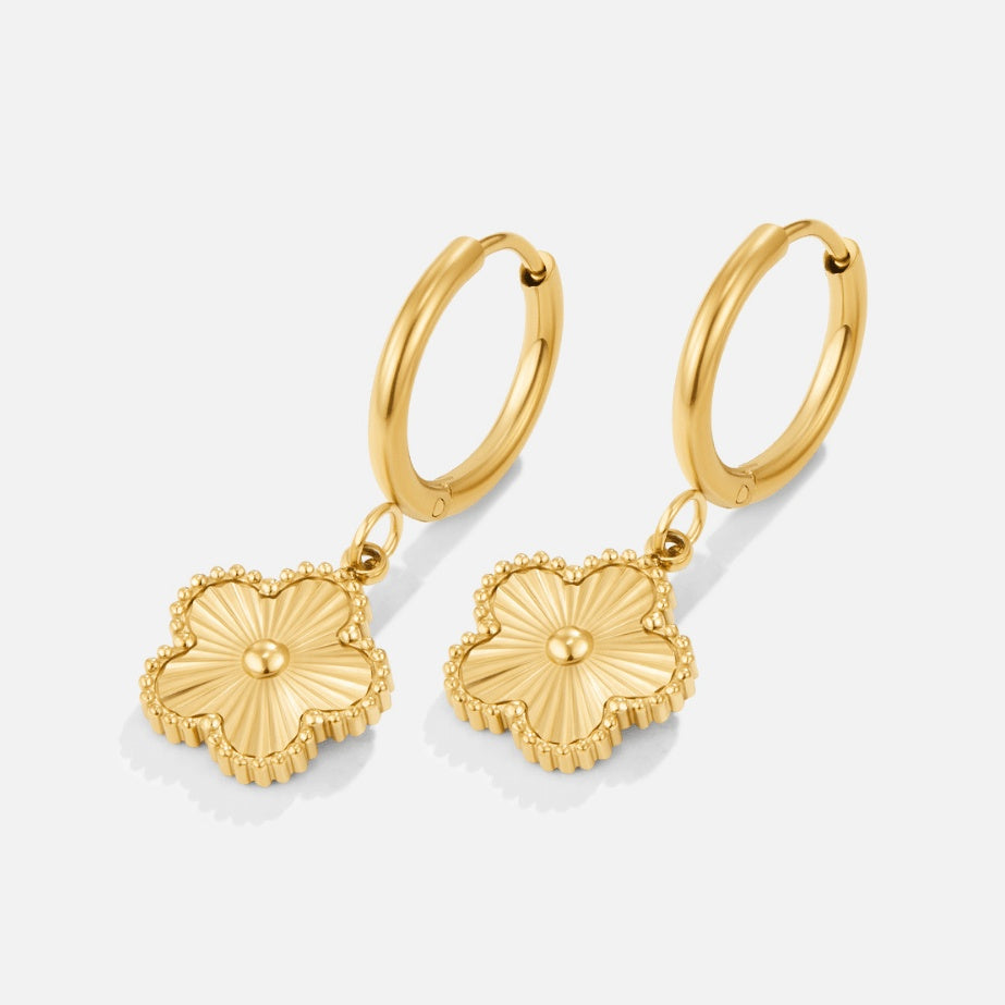 Beata Flower Hoops