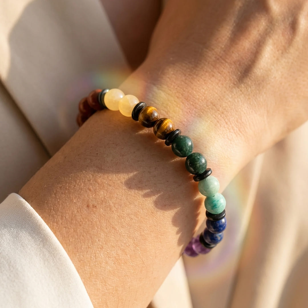 "Harmonization of the 7 Chakras" Bracelet