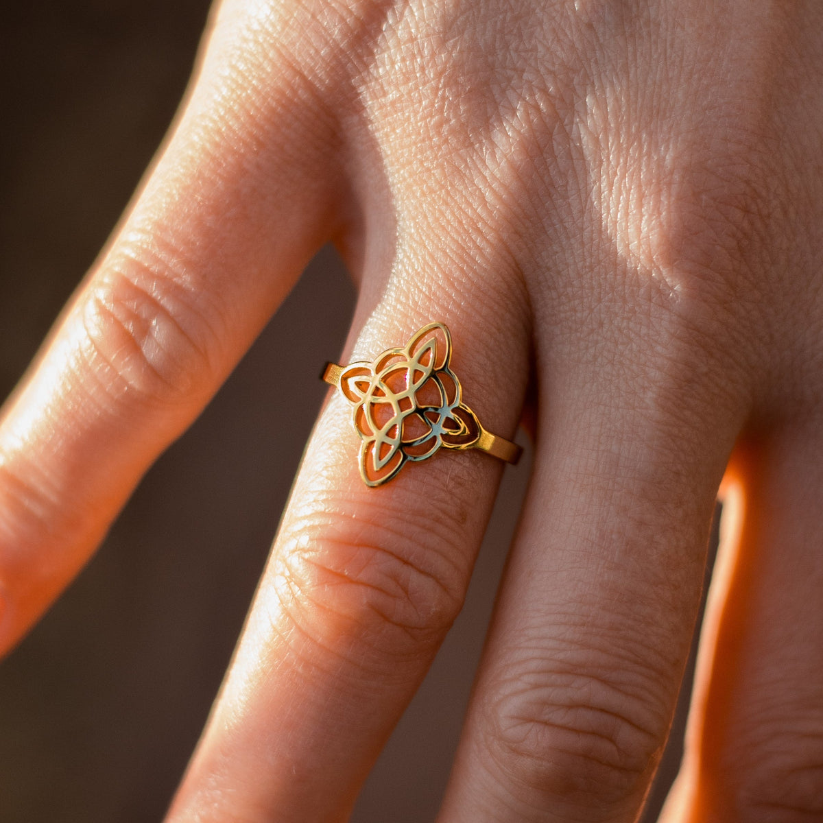 "Eternity Knot" Adjustable Ring