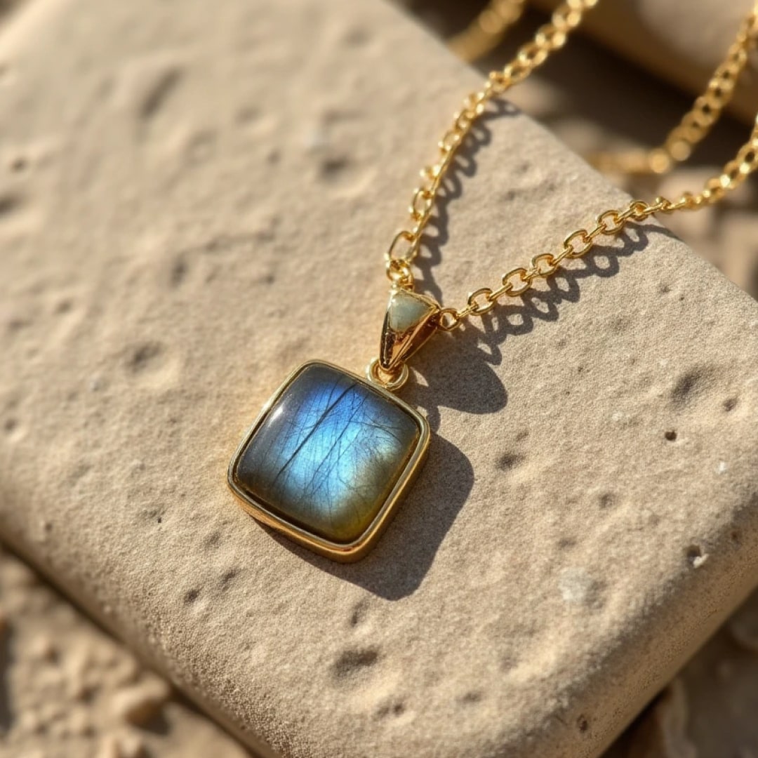 "Reflections of Light" Pendant in Labradorite