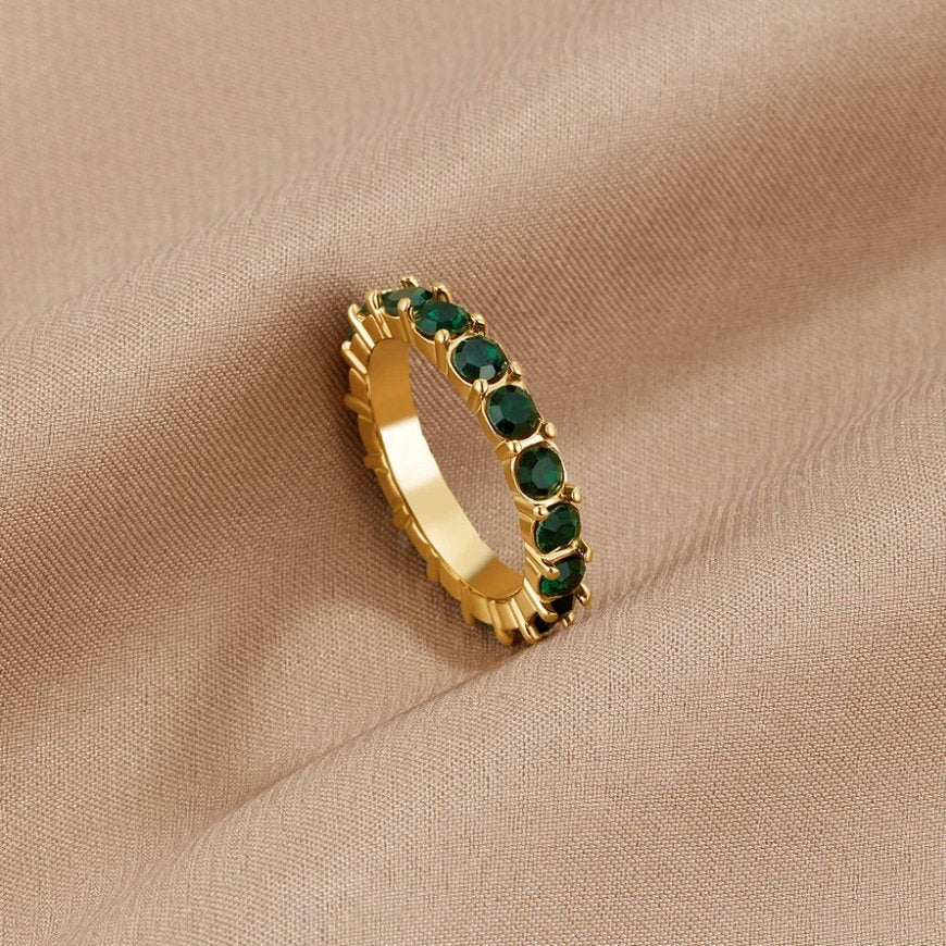 Vera Emerald Eternity Ring
