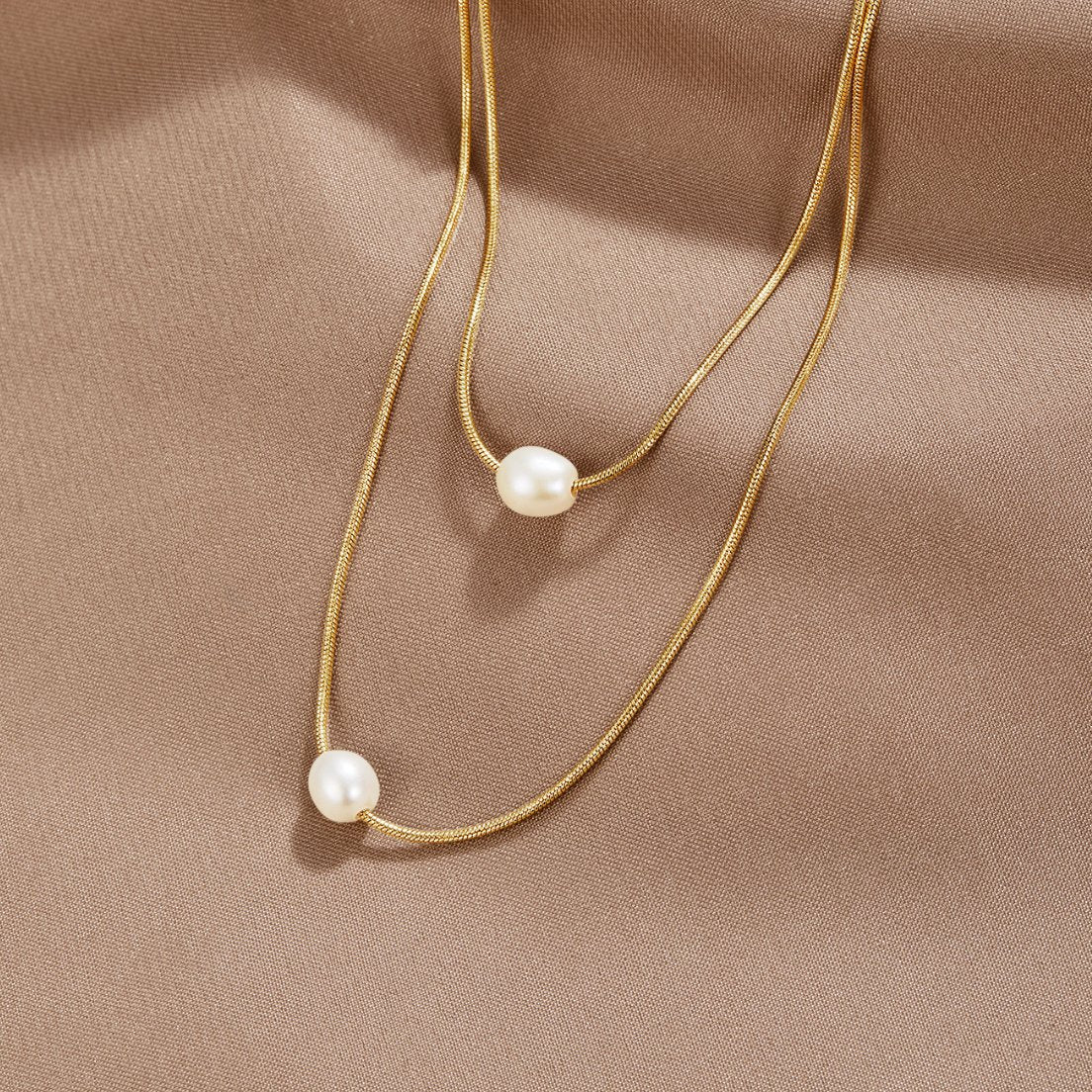 Maddalena Layered Pearl Necklace