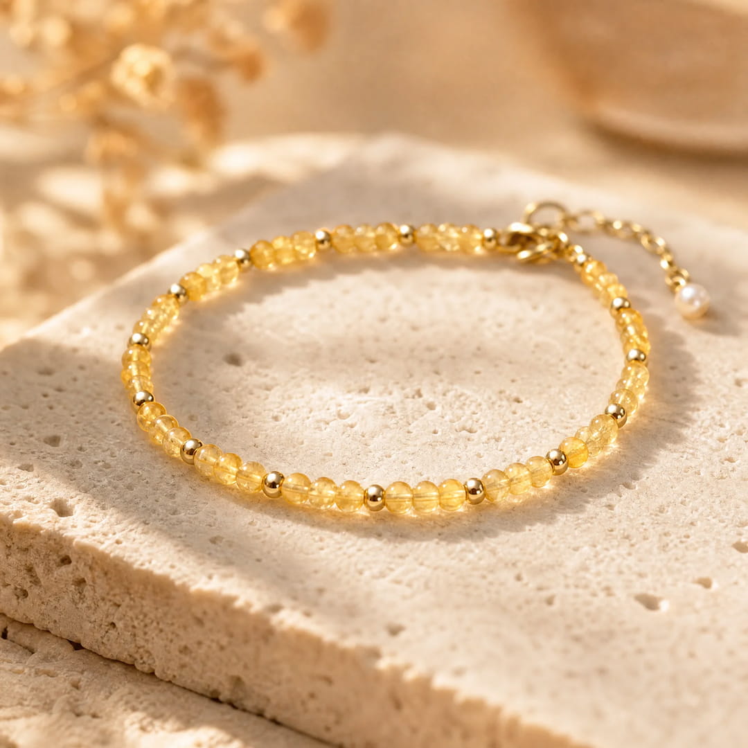 "Birth Month" Bracelet in Natural Stone