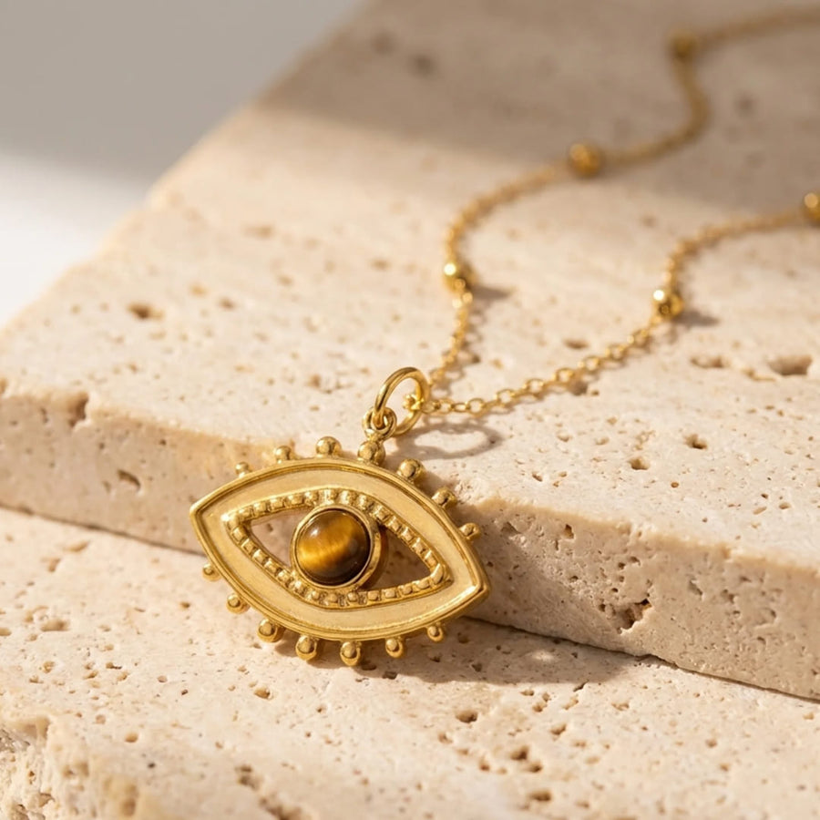 "Golden Gaze" Necklace in Tiger's Eye