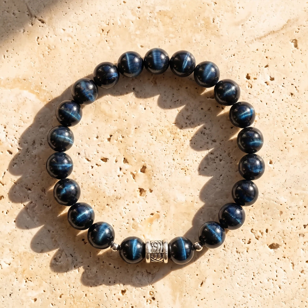 "Blue Watcher" Bracelet in Hawk's Eye