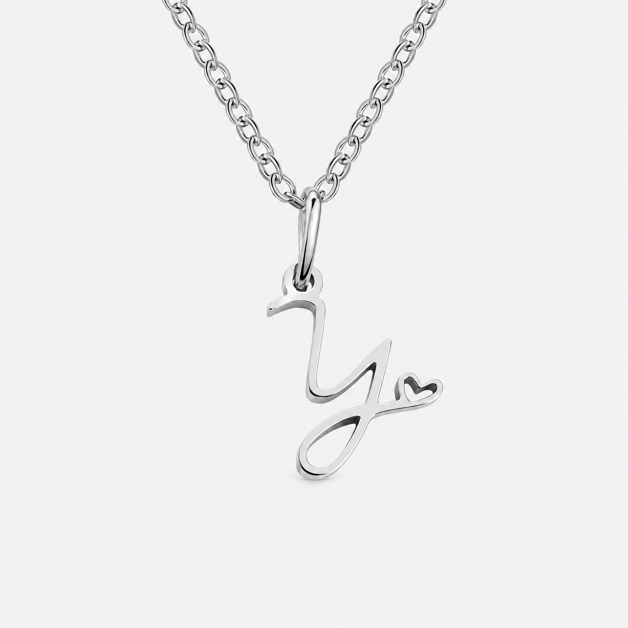 Carina Heart Initial Necklace