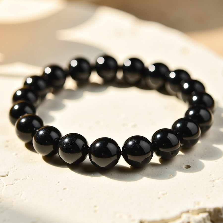 "Rampart" Bracelet in Black Tourmaline