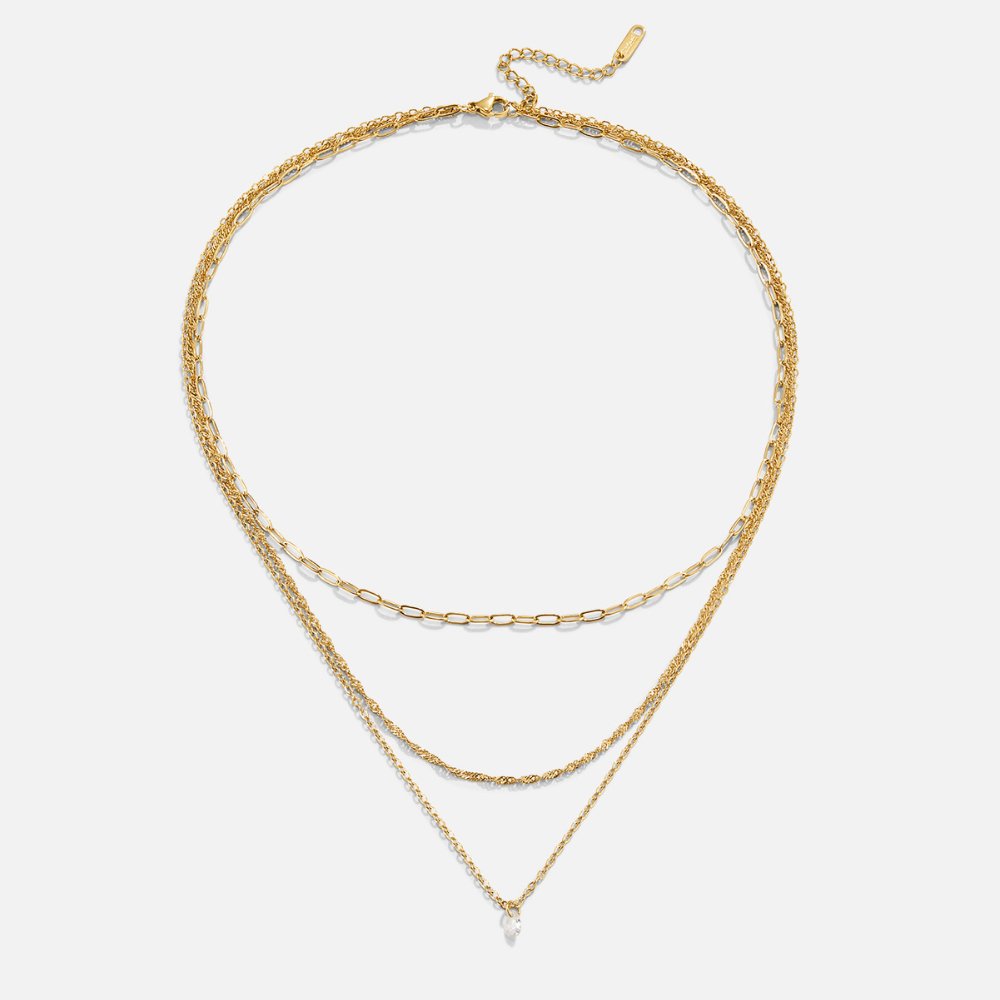 Romana Triple Chain Necklace