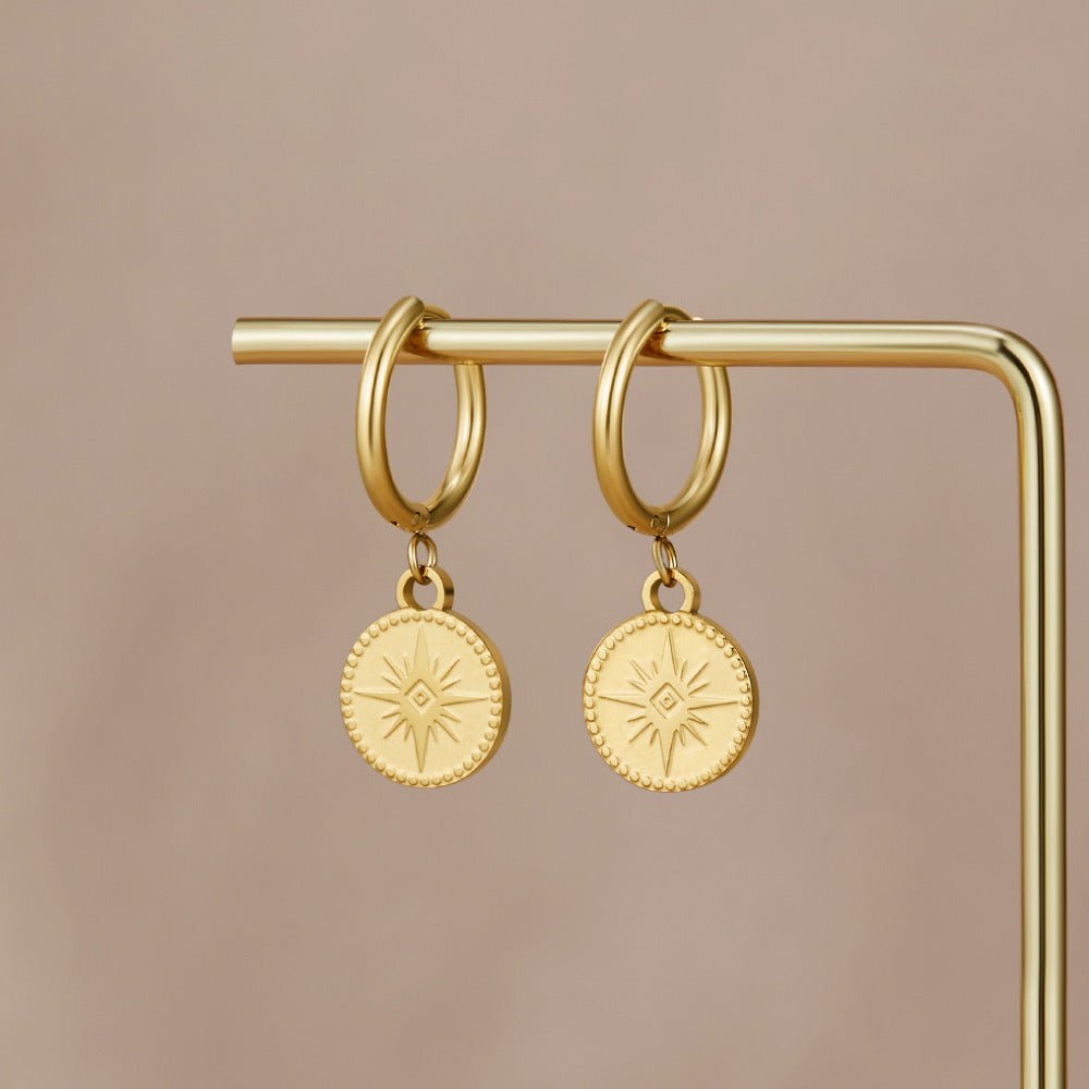 Siria Star Coin Earrings