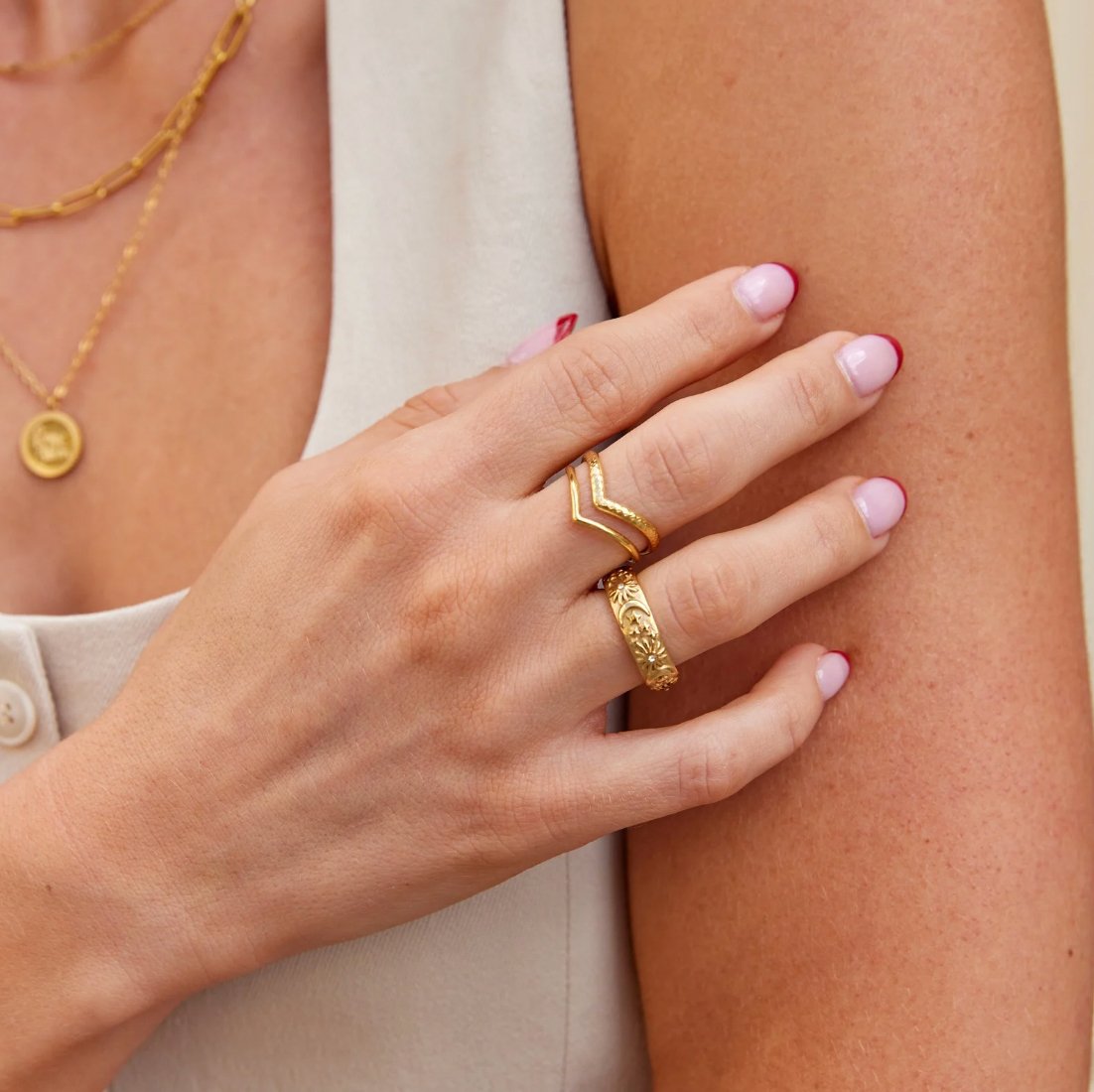 Astra Star Signet Ring